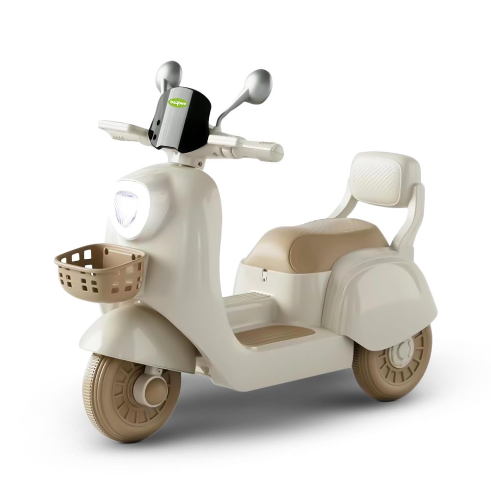 Baybee - Lola Kids Electric Ride-On Scooter - White