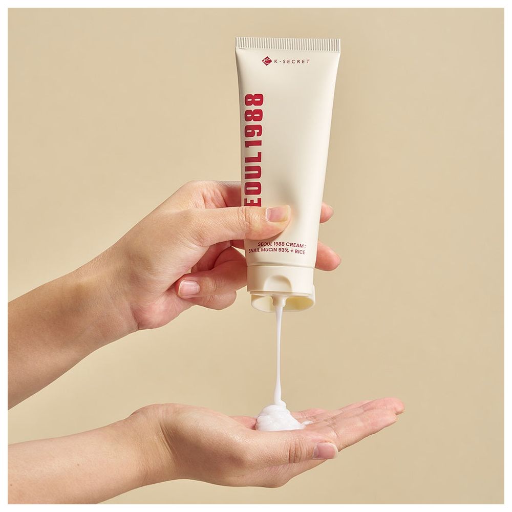 كي-سيكريت - كريم مخاط الحلزون 93% + الأرز - 100 مل