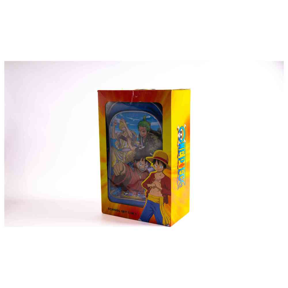 قطعة واحدة - طقم شنطة مدرسية بعجلات مقاس 18 إنش مع شنطة غداء، ومقلمة، وزمزمية مياه، وصندوق غداء - متعدد الألوان