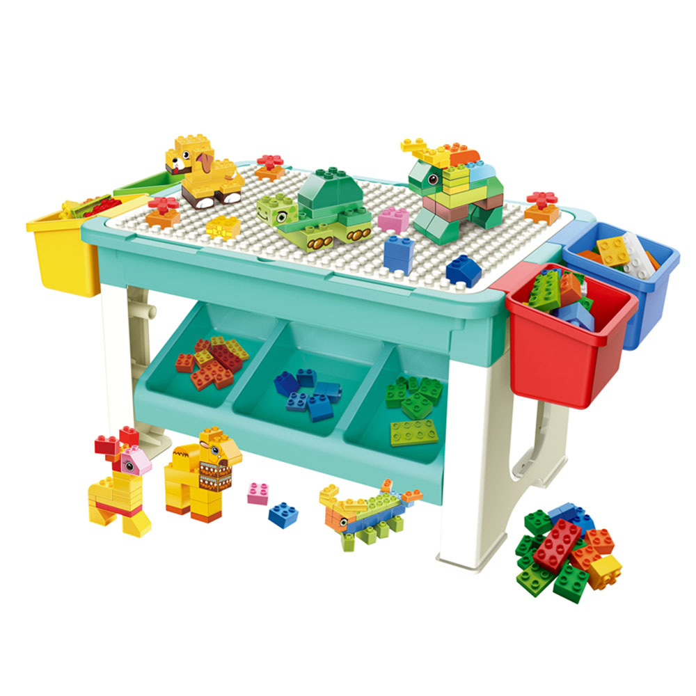 كيكيبي - طاولة مكعبات بناء من 69 قطعة - متعددة الألوان