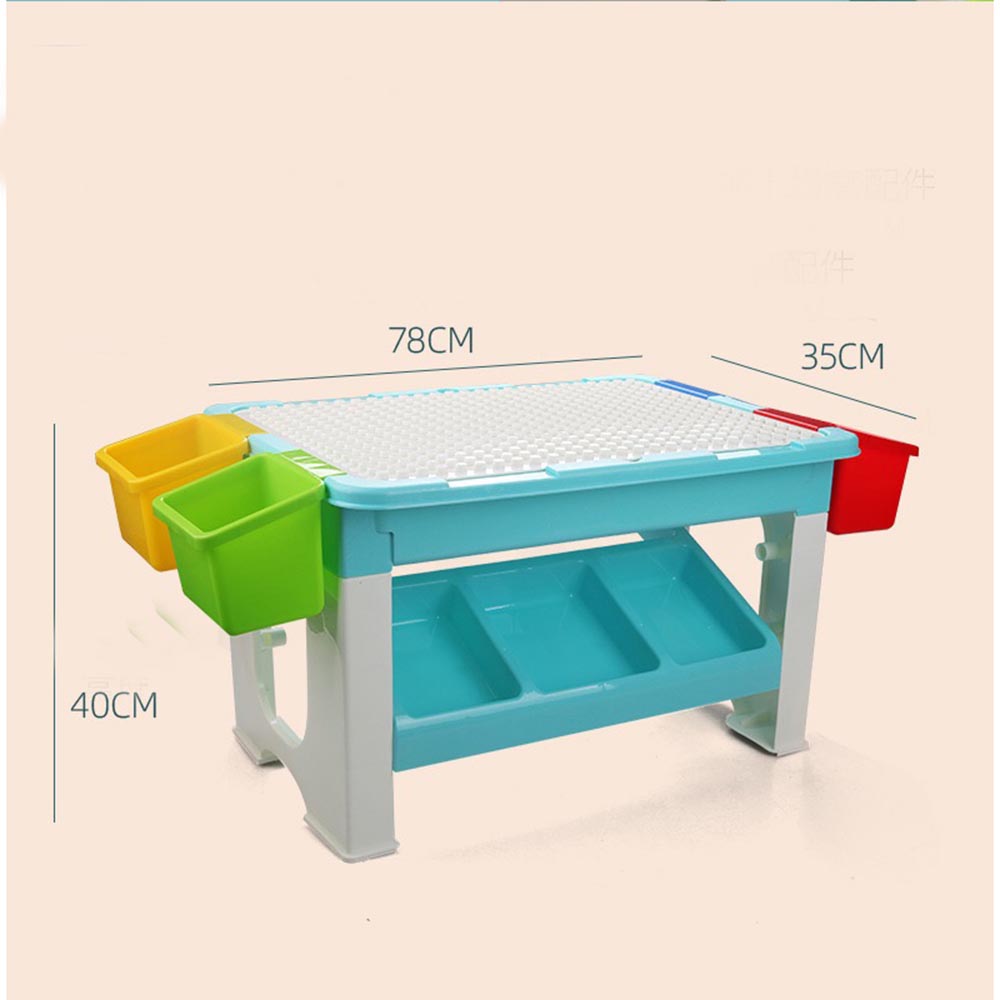 كيكيبي - طاولة مكعبات بناء من 69 قطعة - متعددة الألوان