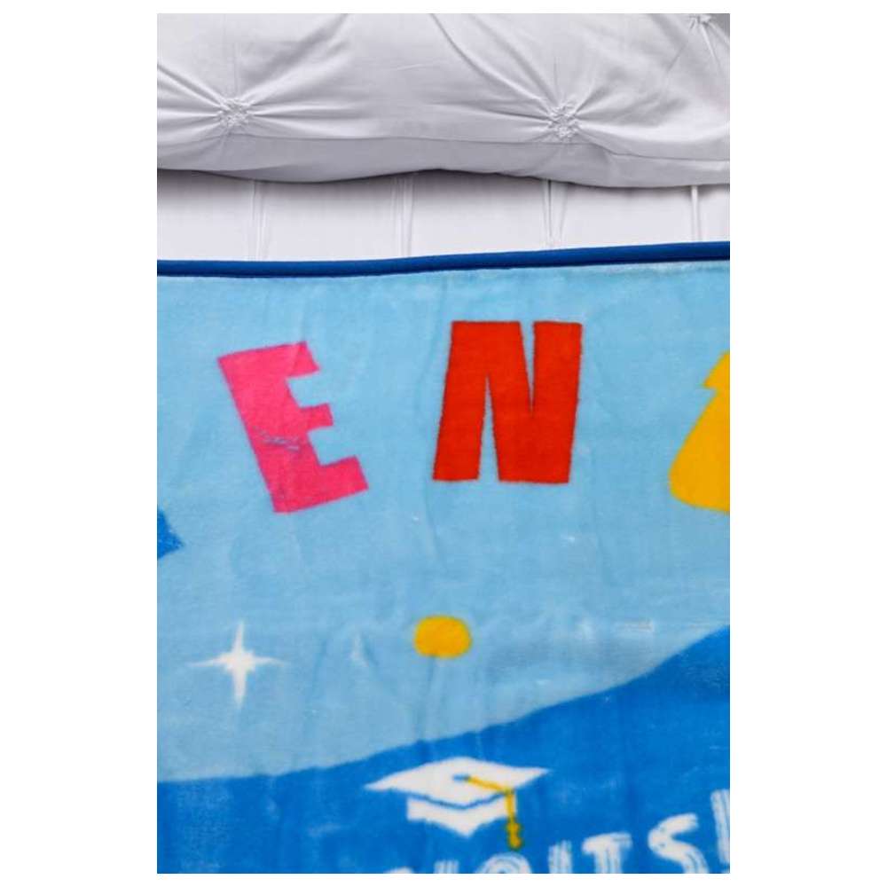 بطانية راشيل الصوفية فائقة النعومة من بيناتس - 100% بوليستر - خفيفة الوزن ومتينة - أزرق