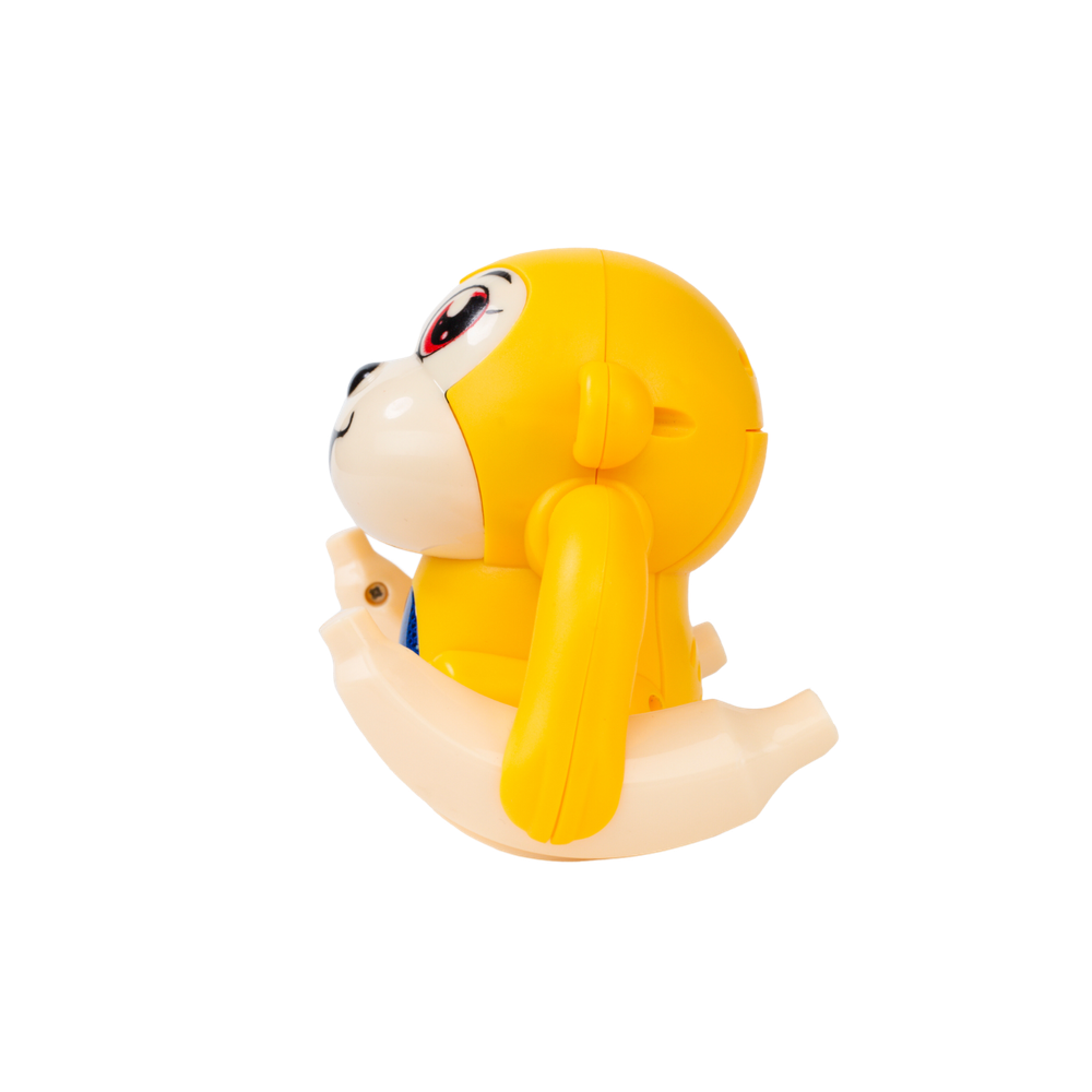 أوربان توتس - نموذج قرد كرتوني حيواني مع تحكم صوتي وإضاءة وصوت ودوران 360 درجة - أصفر