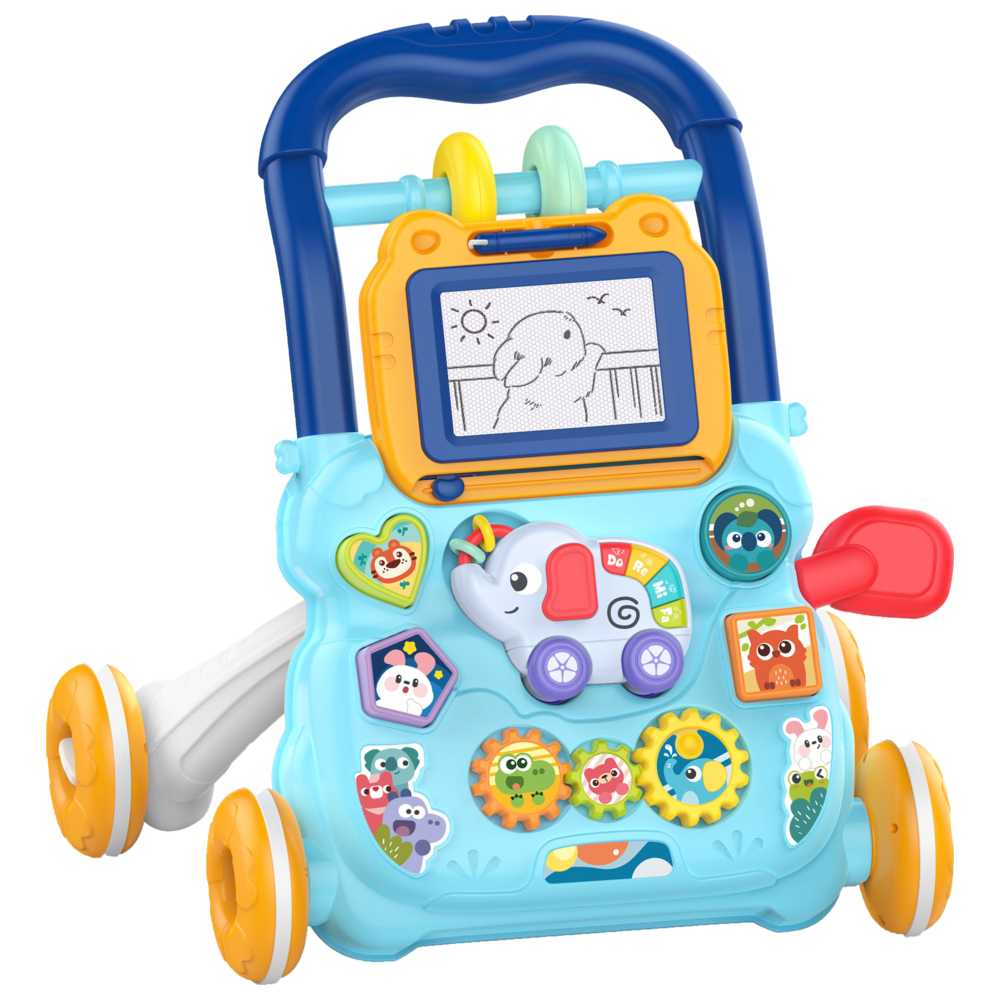 كيكيبيبي - مشاية أطفال - للأعمار من ١٢ شهرًا إلى ٣ سنوات - أزرق