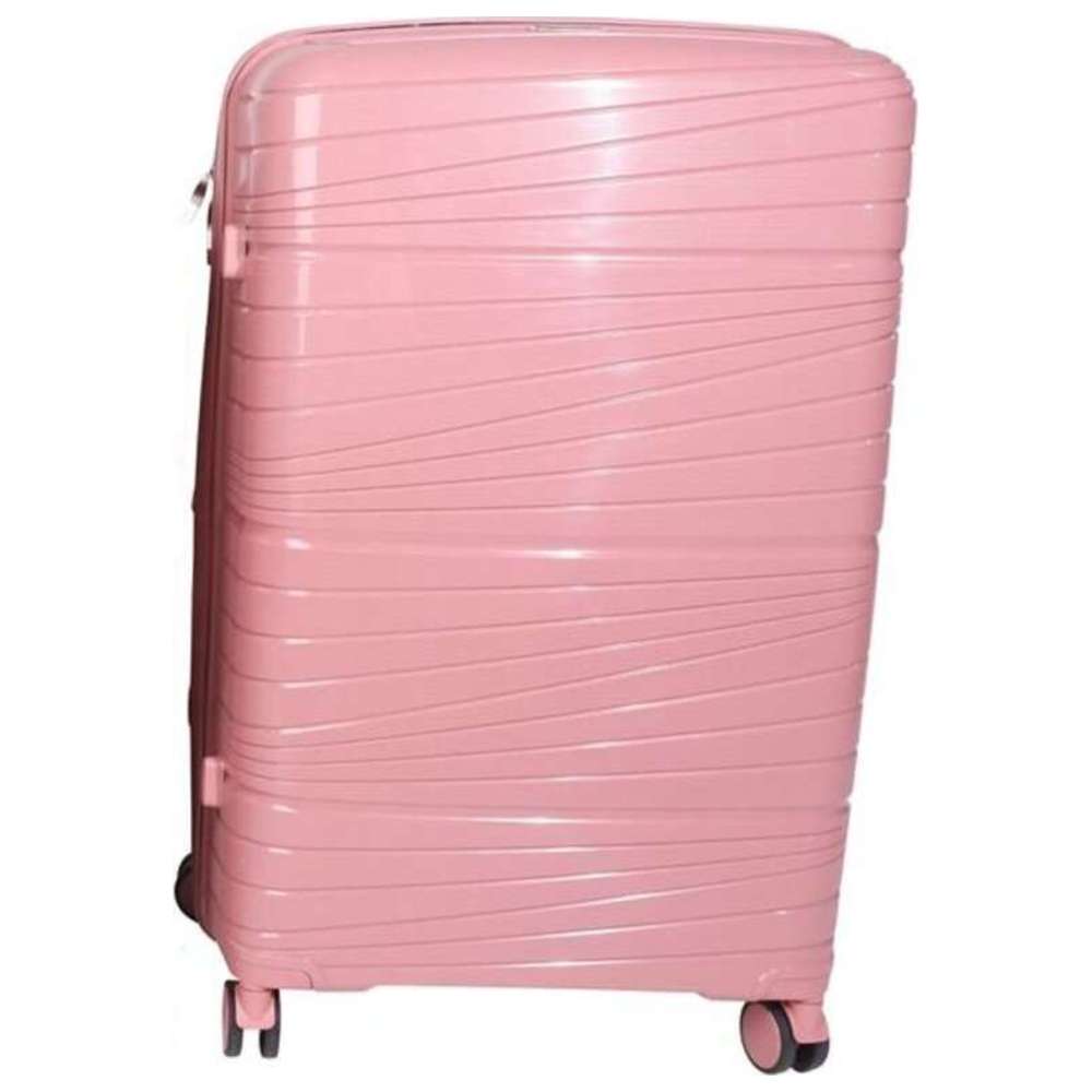 دبليو.اوه.كي - عربة خفيفة الوزن صلبة مقاس 24 إنش - ذهبي وردي