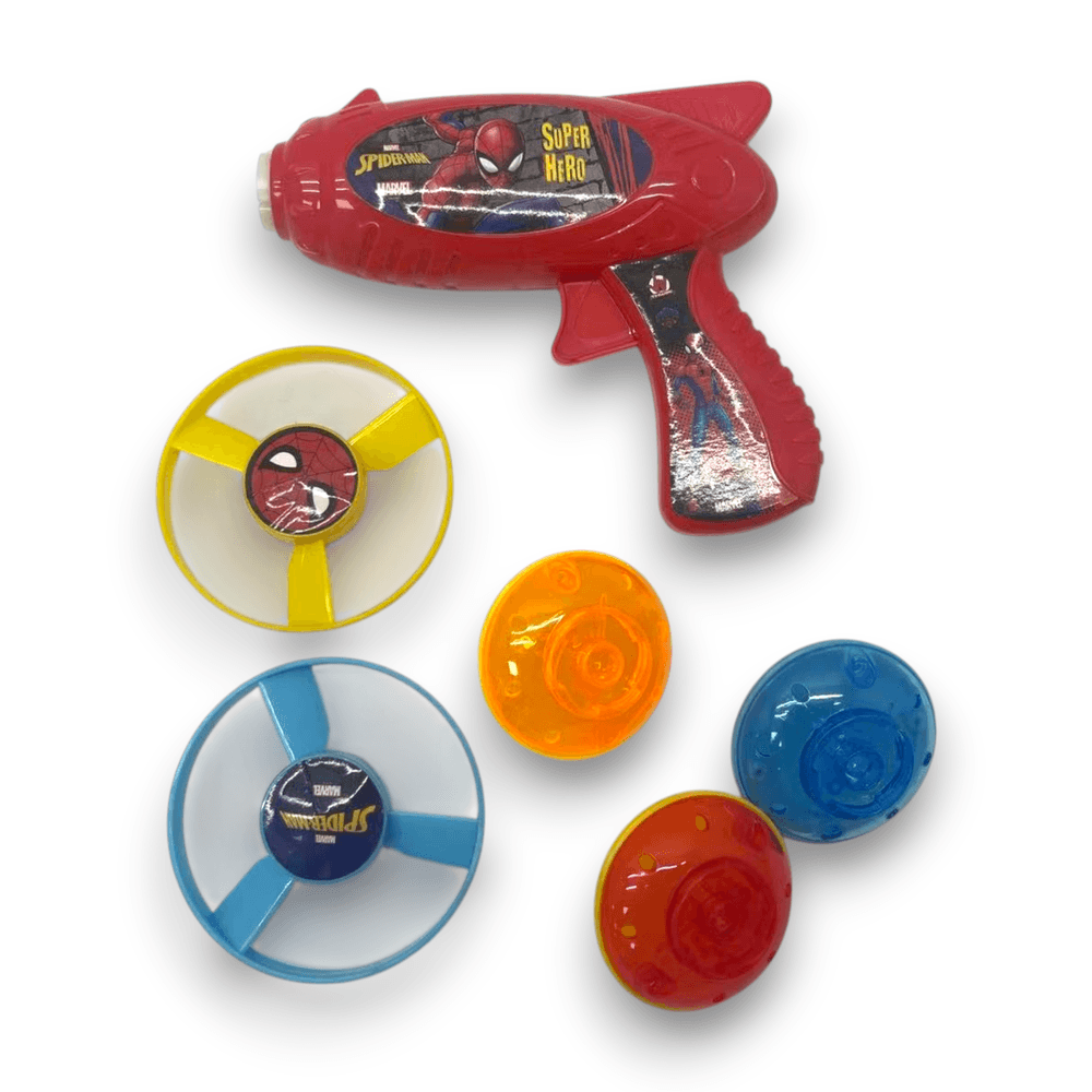 مارفل – مسدس إطلاق الأقراص الطائرة سبايدرمان مع 3 أقراص
