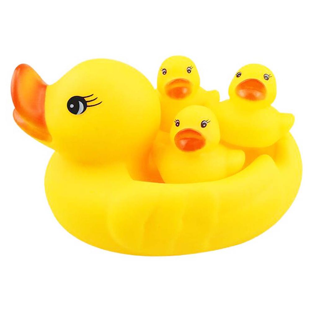 ستار بيبيز - مجموعة بطات استحمام - 4 قطع - أصفر