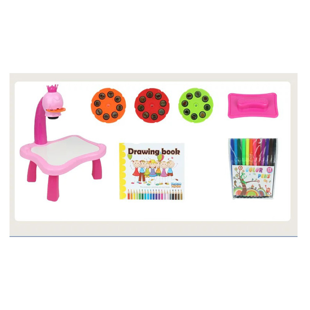 كيكيبي - آلة رسم إسقاطية مع موسيقى - وردي