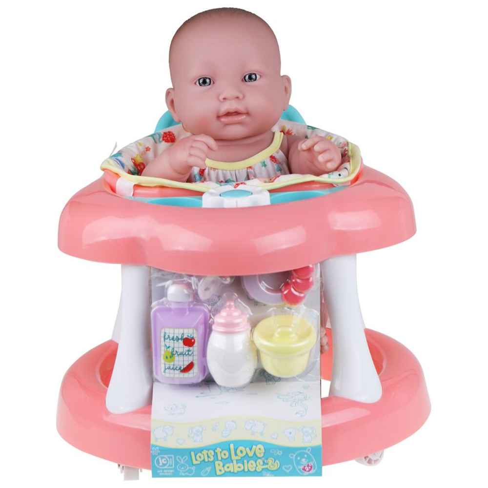 جي سي تويز - دمية لوتس تو لوف مع مشاية وملحقات - 14 بوصة