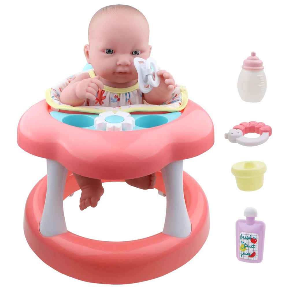 جي سي تويز - دمية لوتس تو لوف مع مشاية وملحقات - 14 بوصة