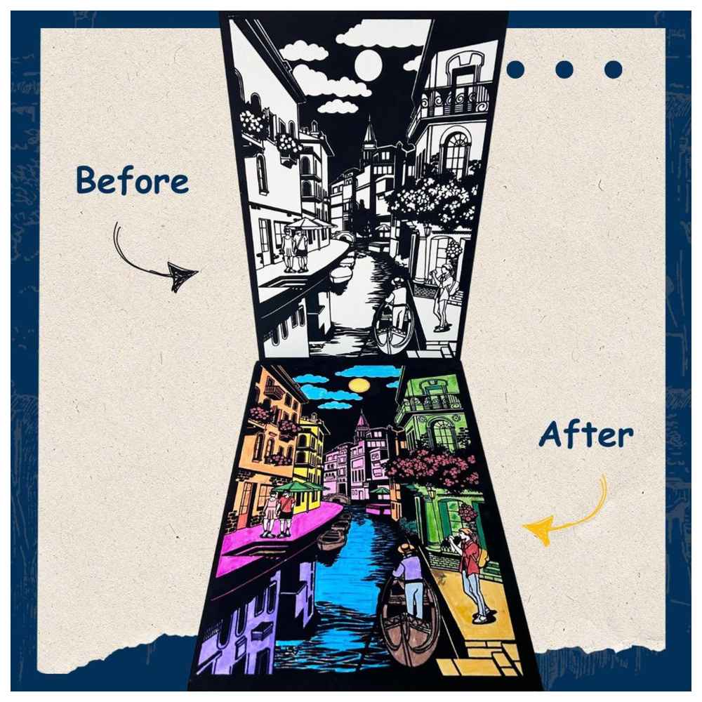 بيببلاي - مجموعة التلوين المخملية مدينة على الماء