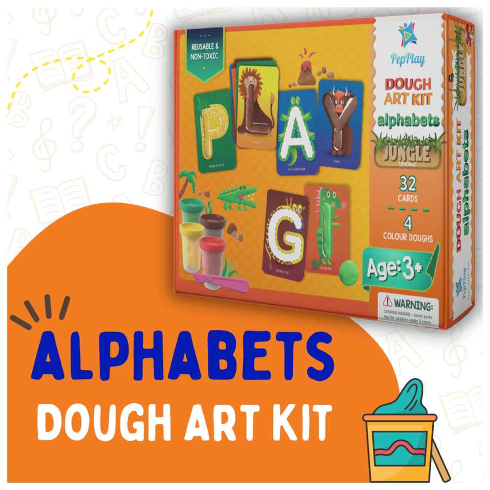 بيبلاي - مجموعة فن معجون اللعب بالأحرف - 36 قطعة