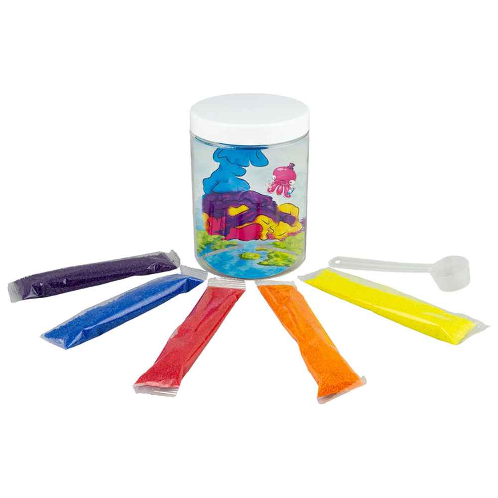 توبان - مجموعة الرمل المقاومة للماء مع حوض أسماك - 6 قطع