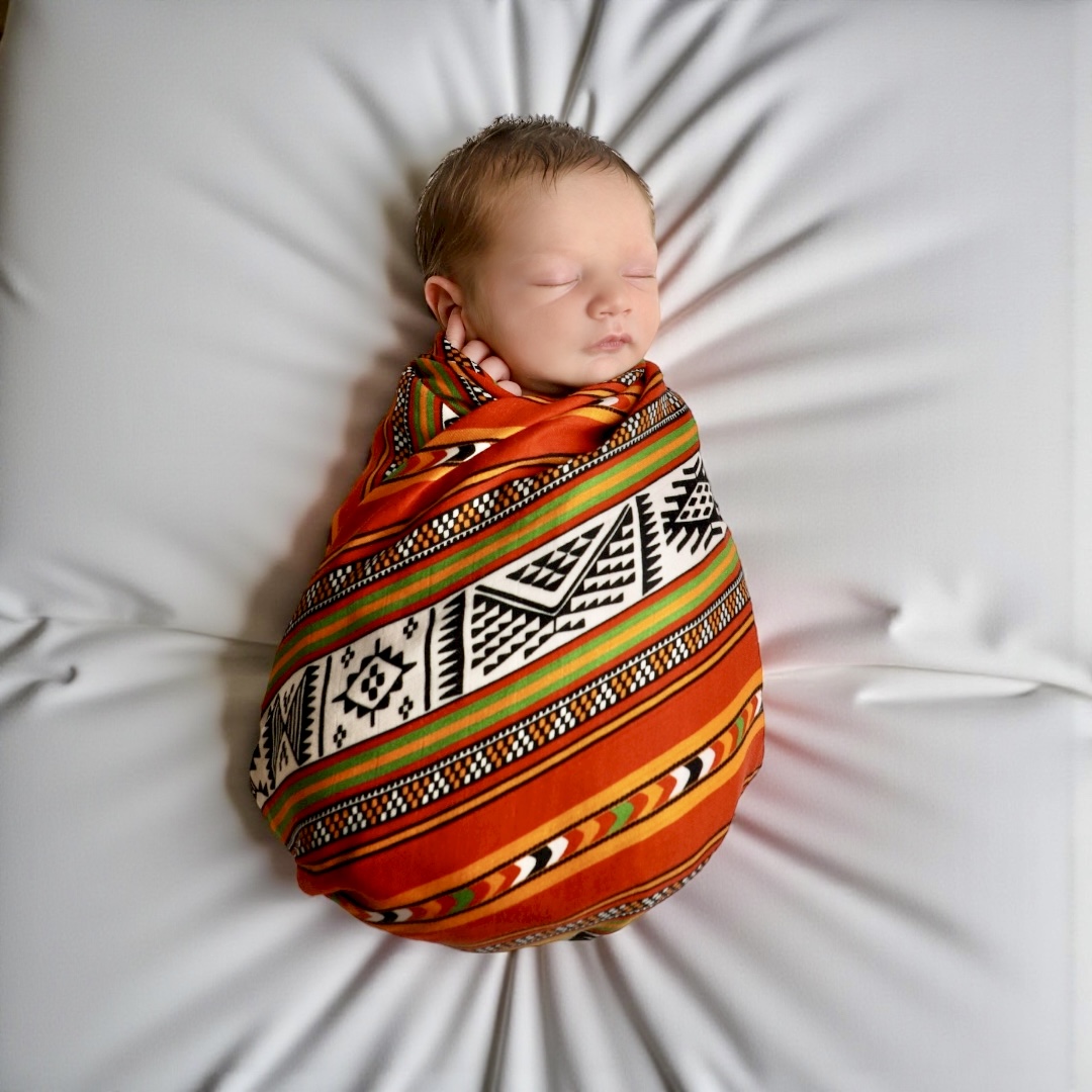 BALADI Badiyah Baby Swaddle - Multicolor - 120x120 cm