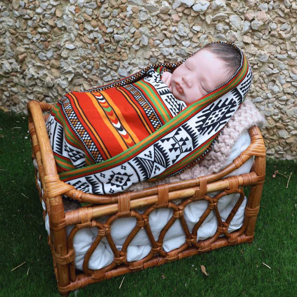 BALADI Badiyah Baby Swaddle - Multicolor - 120x120 cm