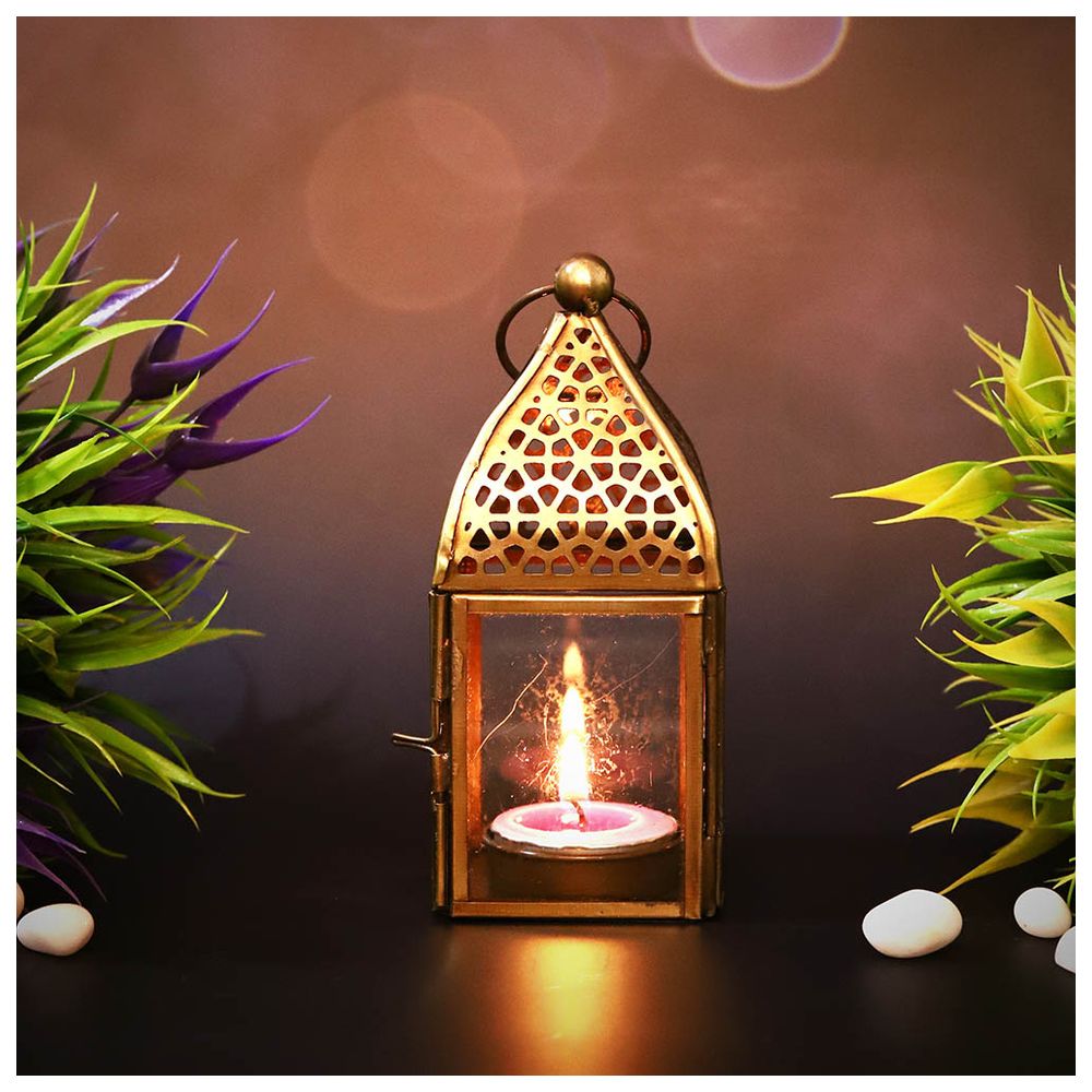 هلالفل - فانوس أصلي مصنوع يدويًا - صغير - شفاف
