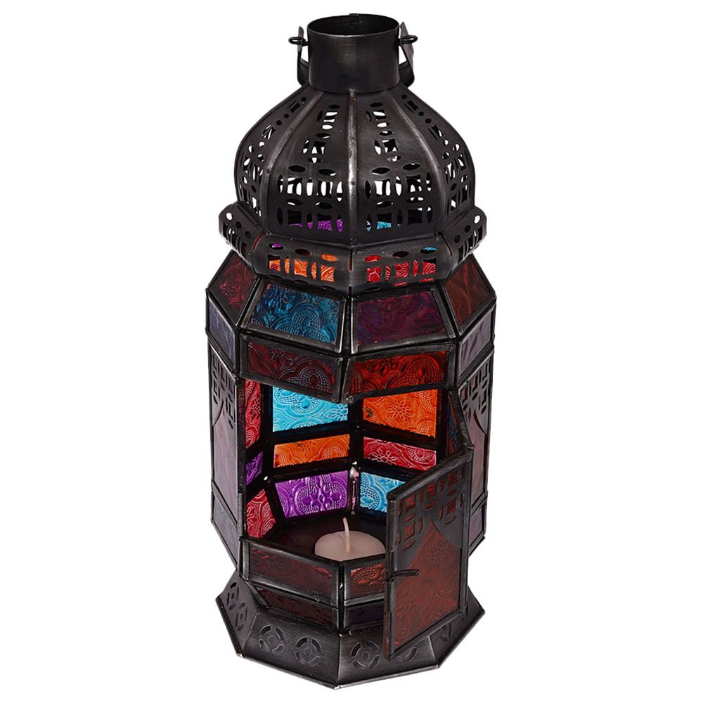 هلالفل - فانوس مغربي أصلي مصنوع يدويًا - كبير