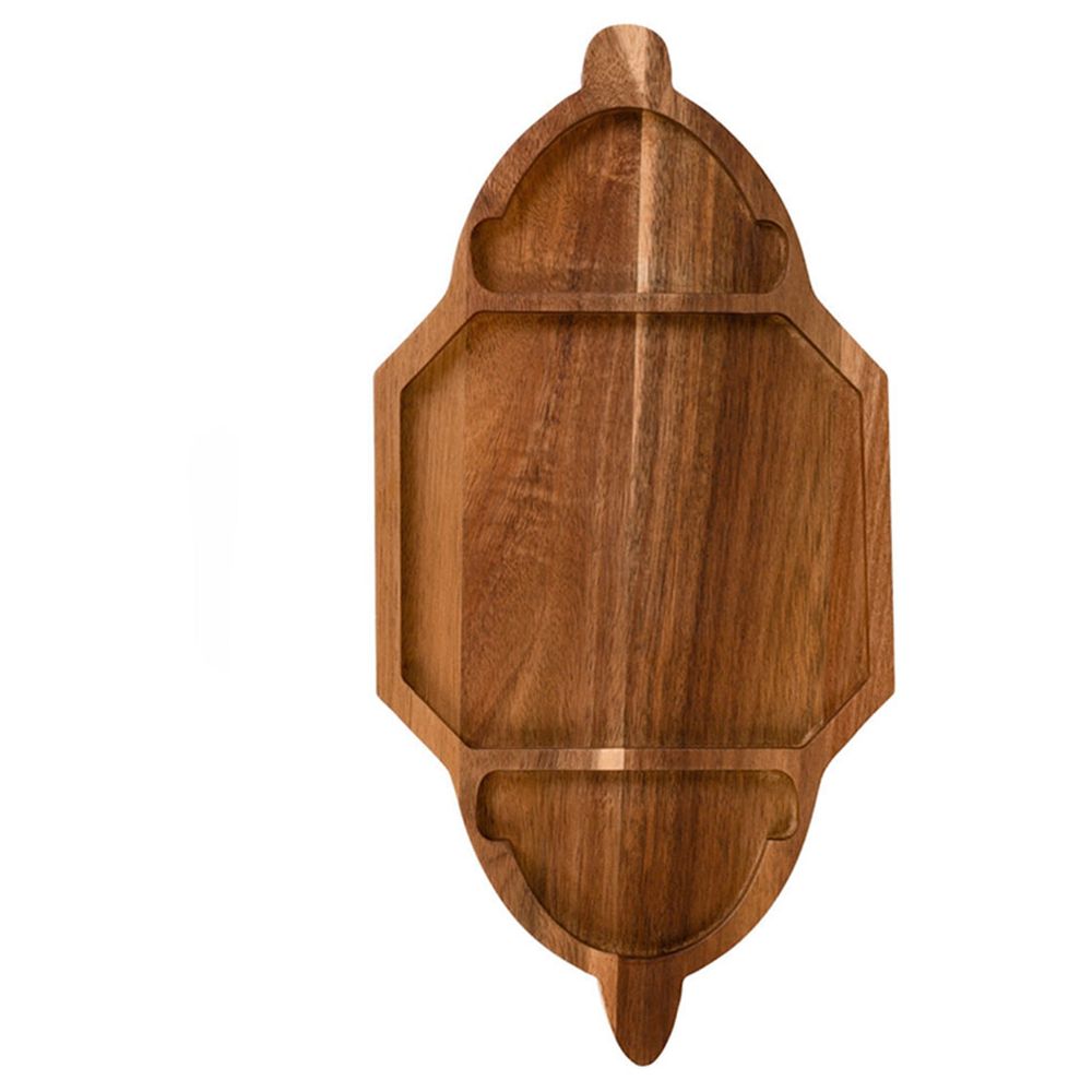 هلالفل - طبق خشبي فاخر - فانوس