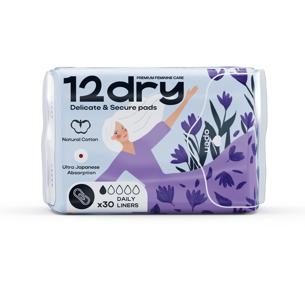12dry - Ultra Thin Panty Liners - 30 pieces - 160 mm