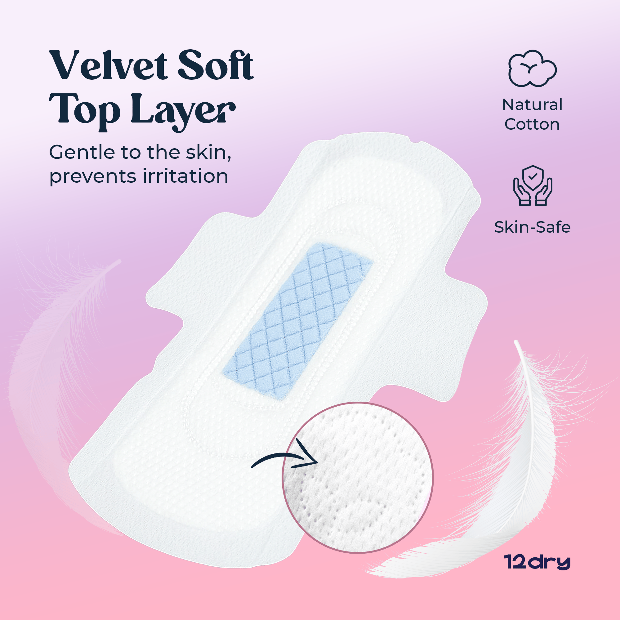 12dry - Ultra Thin Night Extra Pads - 6 pieces - 350mm
