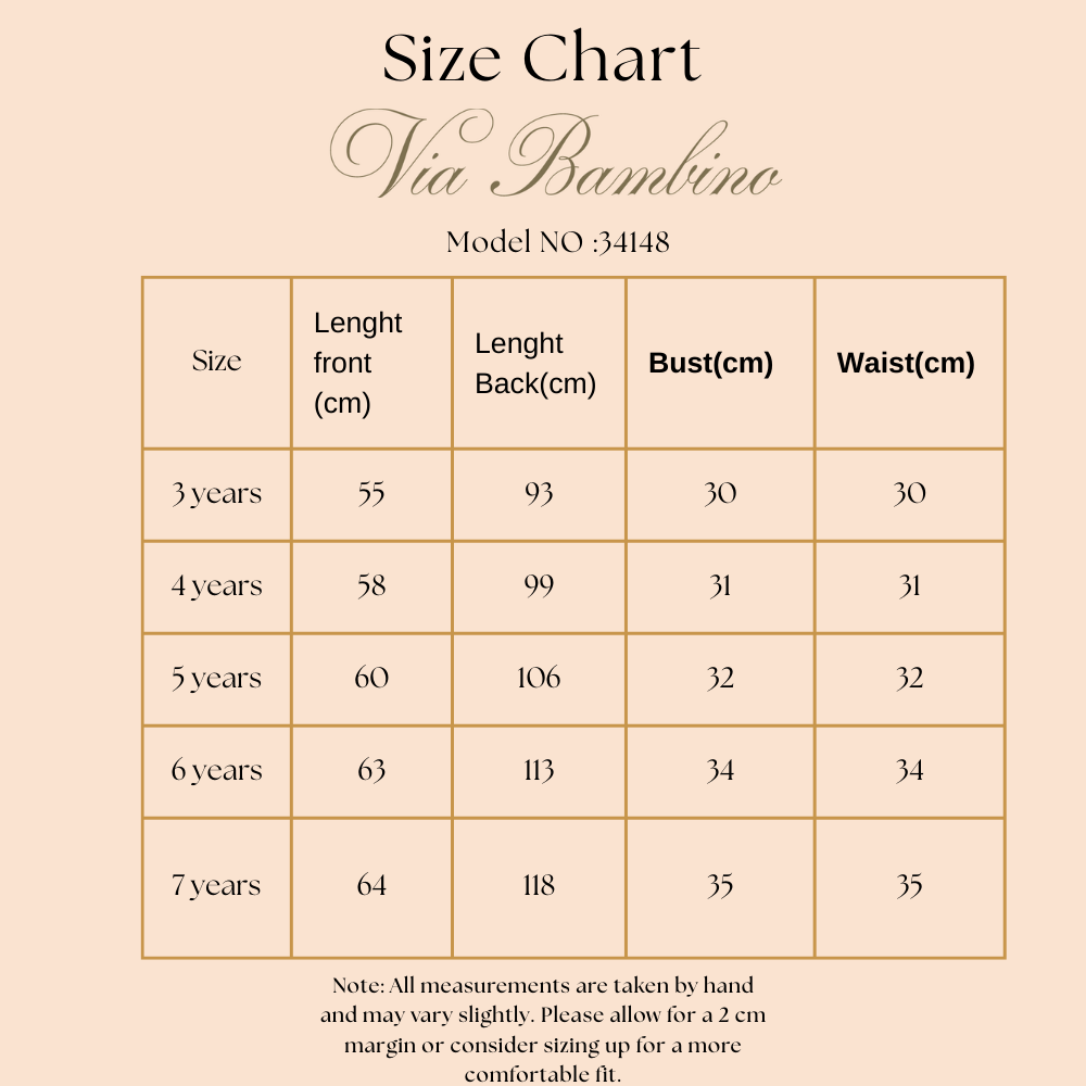 Via Bambino - Girl's High-Low Tiered Gown