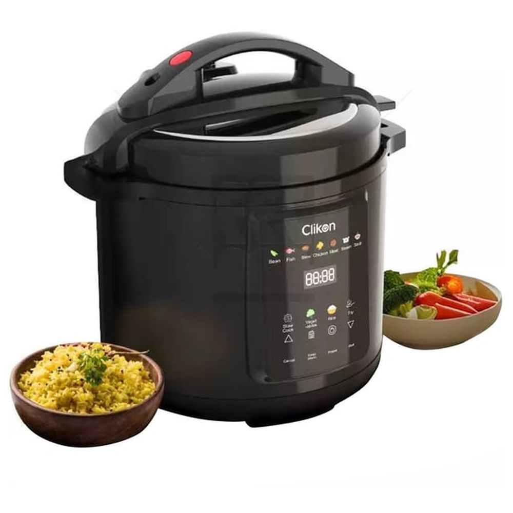 كليكون - قدر ضغط متعدد الاستخدامات - أسود - 8 لتر - 1200 واط