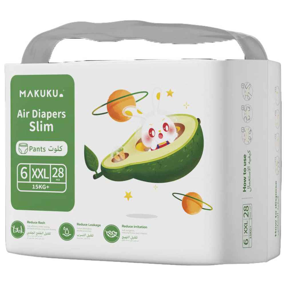 ماكوكو - حفاضات كِلوت هوائية - المقاس 6 - نحيف - كبير جدًا - 15 كجم - 28 قطعة