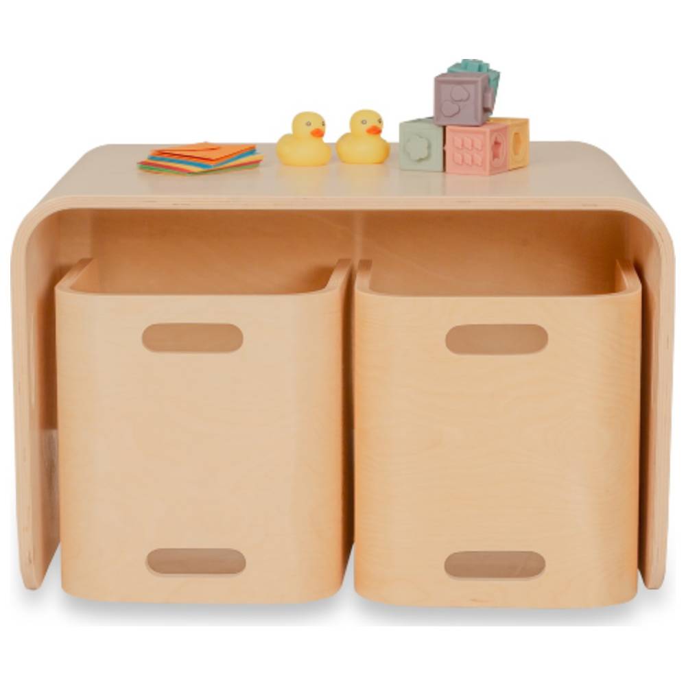 Miamamma - Nordic Style Montessori Children's Table w/ 2 Chairs - 3 Pcs