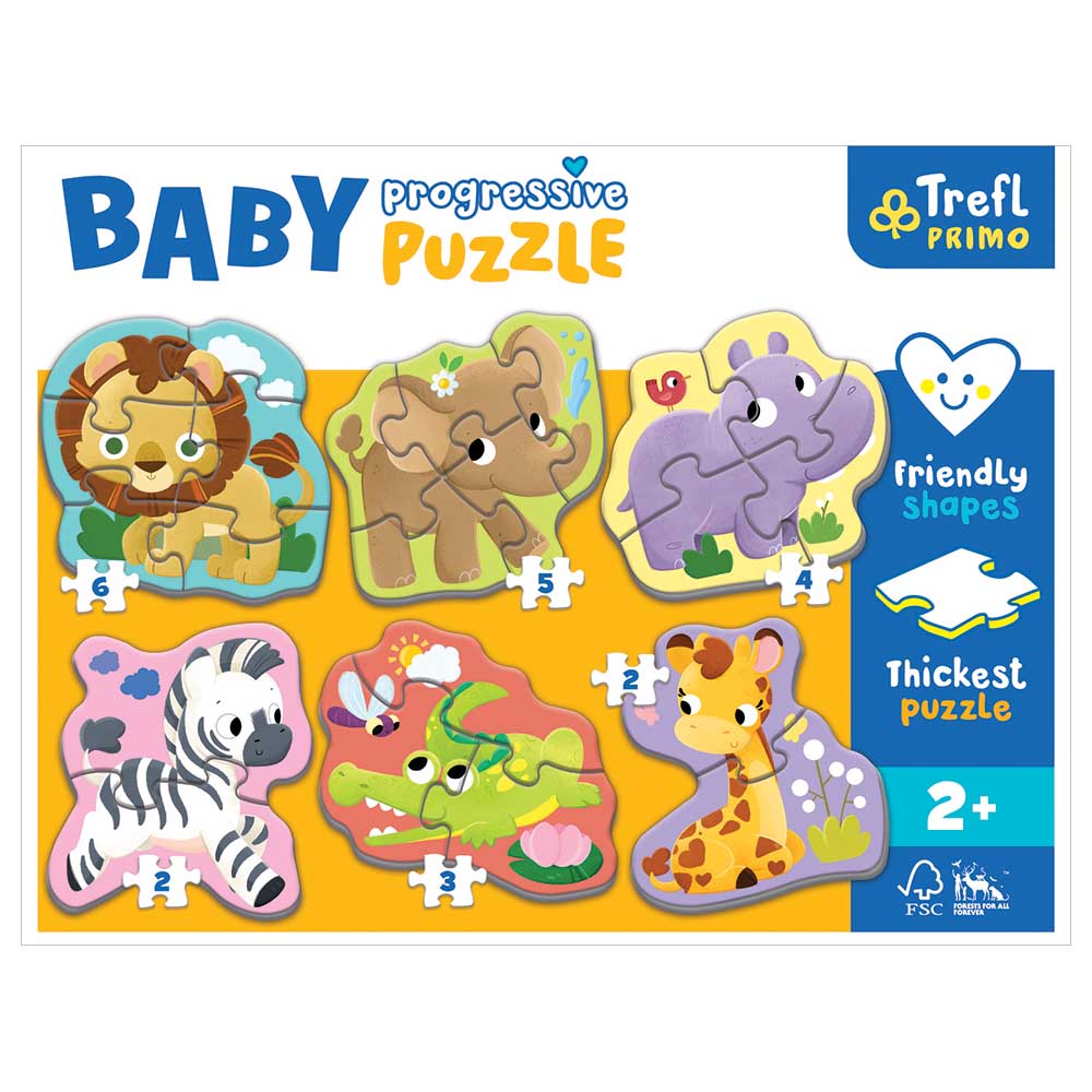 Trefl Puzzle - Baby Progressive Safari Puzzle - 22pcs