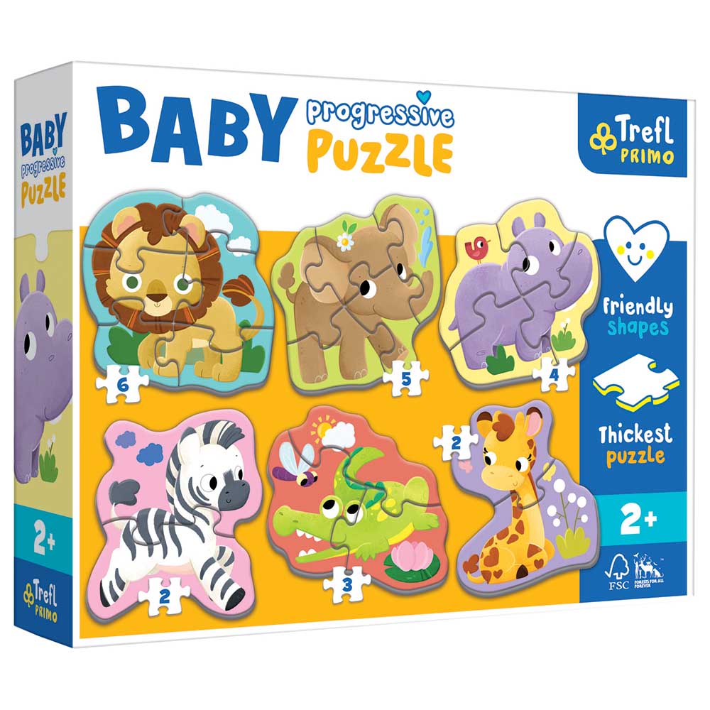 Trefl Puzzle - Baby Progressive Safari Puzzle - 22pcs