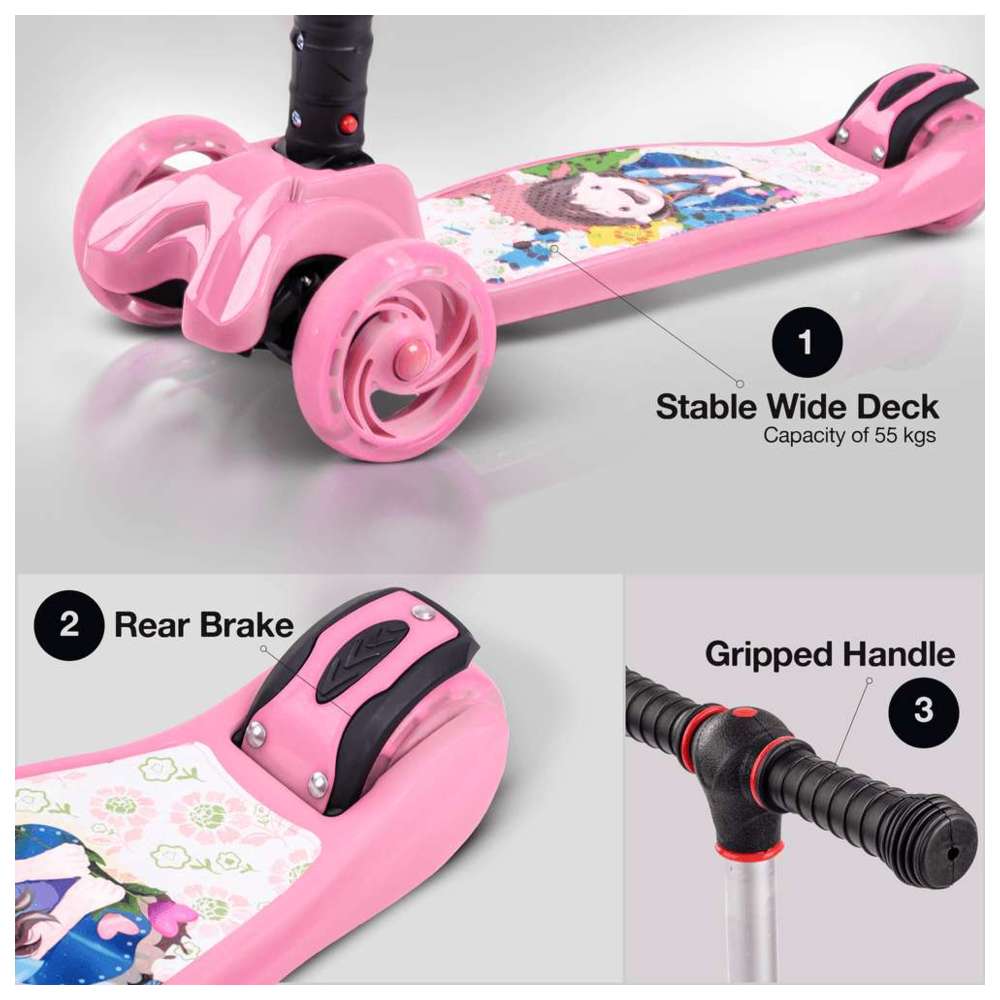 بايبي - سكوتر قابل للطي للأطفال - وردي