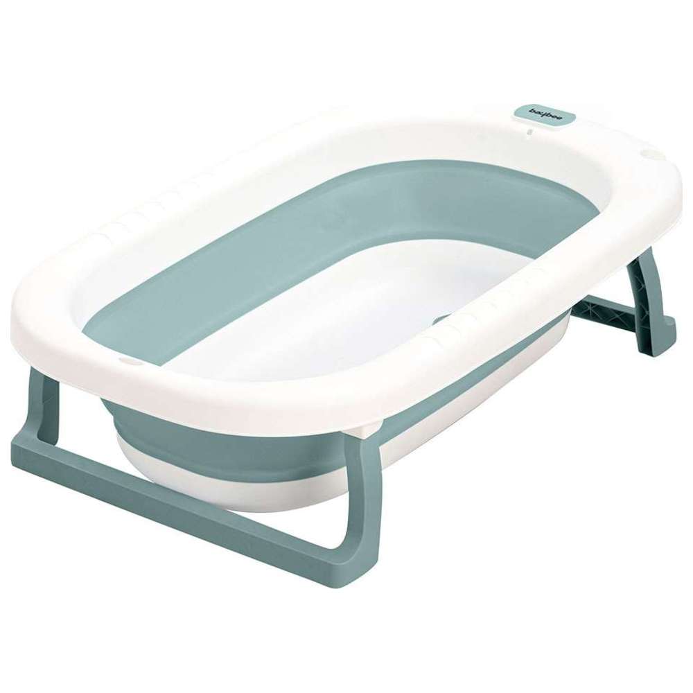 بايبي - حوض استحمام قابل للطي للأطفال - أخضر