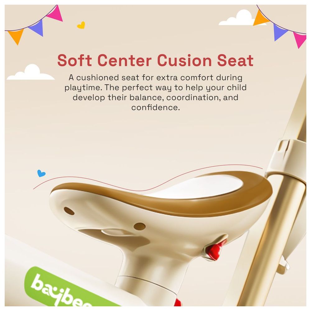 بايبي - دراجة ثلاثية للأطفال 4 في 1 نوفاك - بني