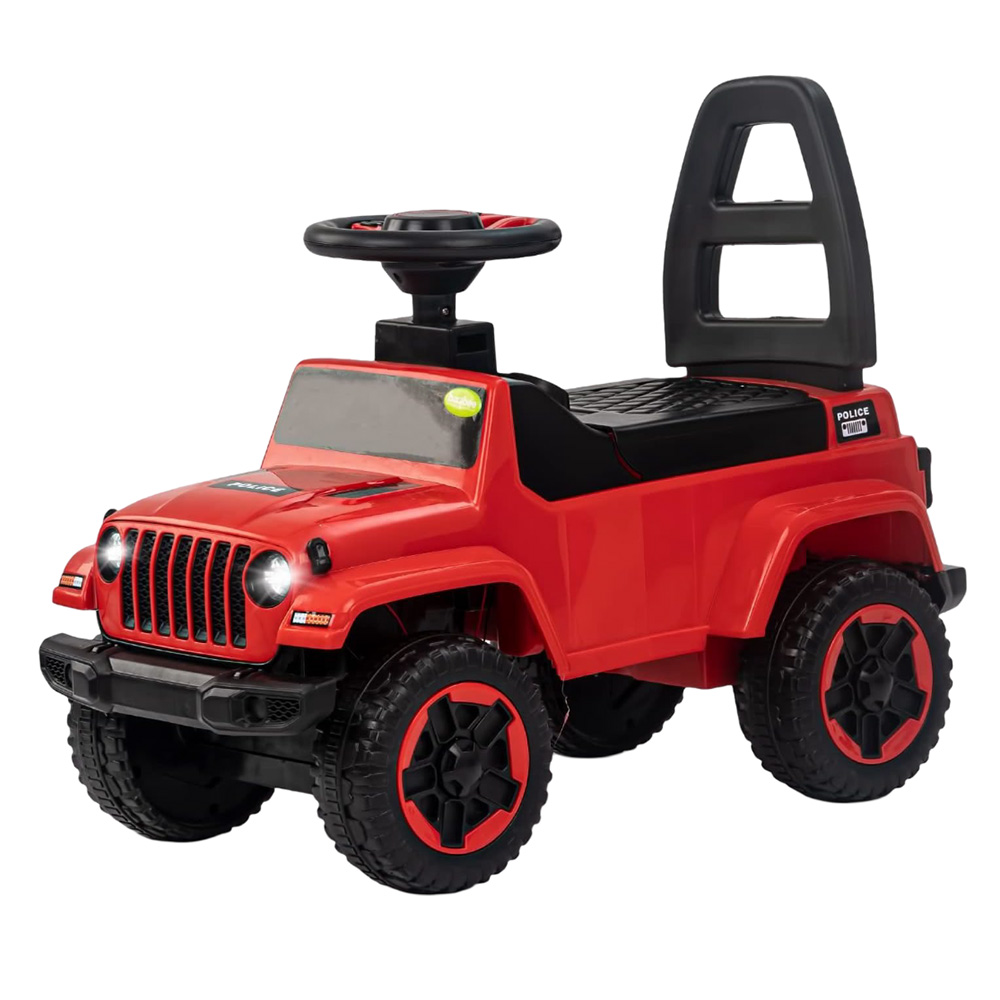 بايبي - سيارة أطفال للركوب والدفع - أحمر