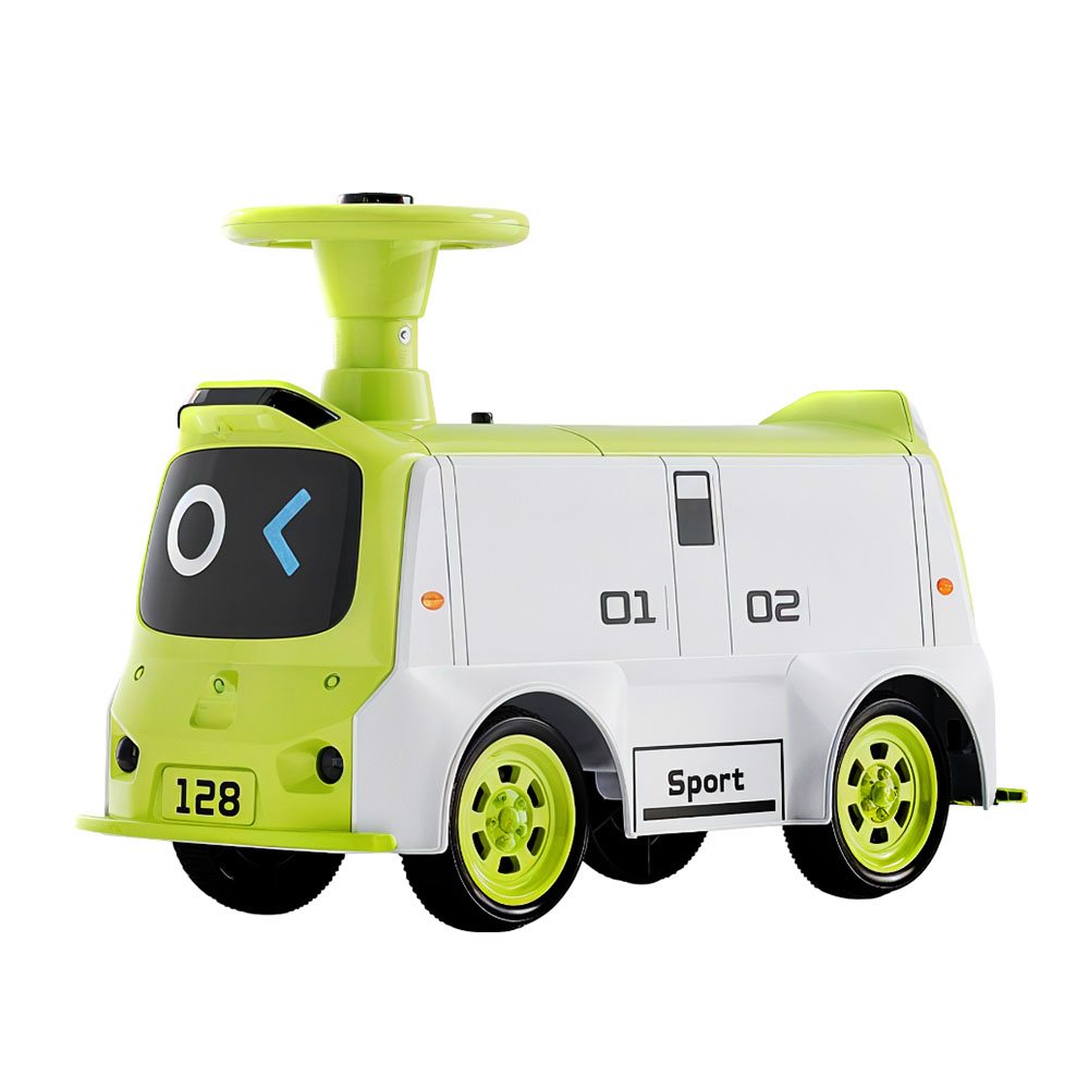 بايبي - سيارة دفع وركوب للأطفال والدو - أخضر