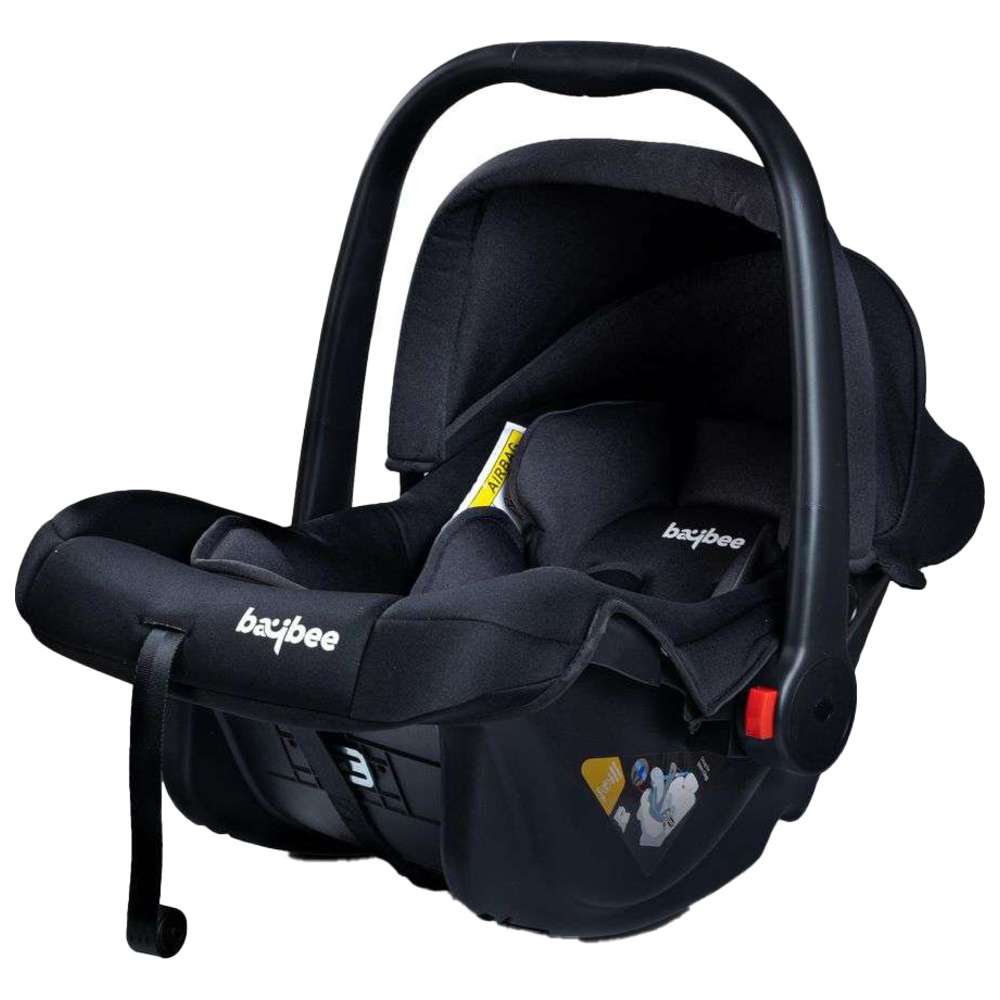 بايبي - مهد محمول وكرسي سيارة للأطفال 3 في 1 - أسود