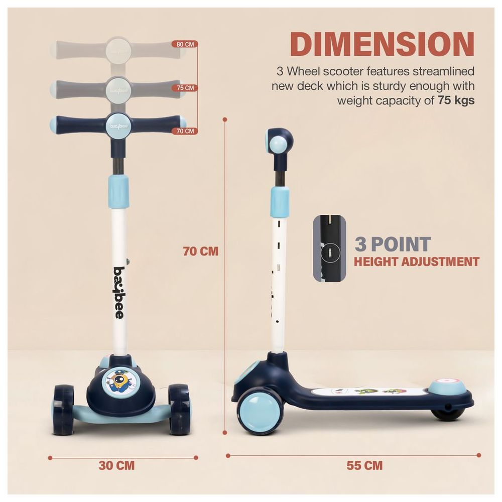 بايبي - سكوتر أطفال رولّو - أزرق