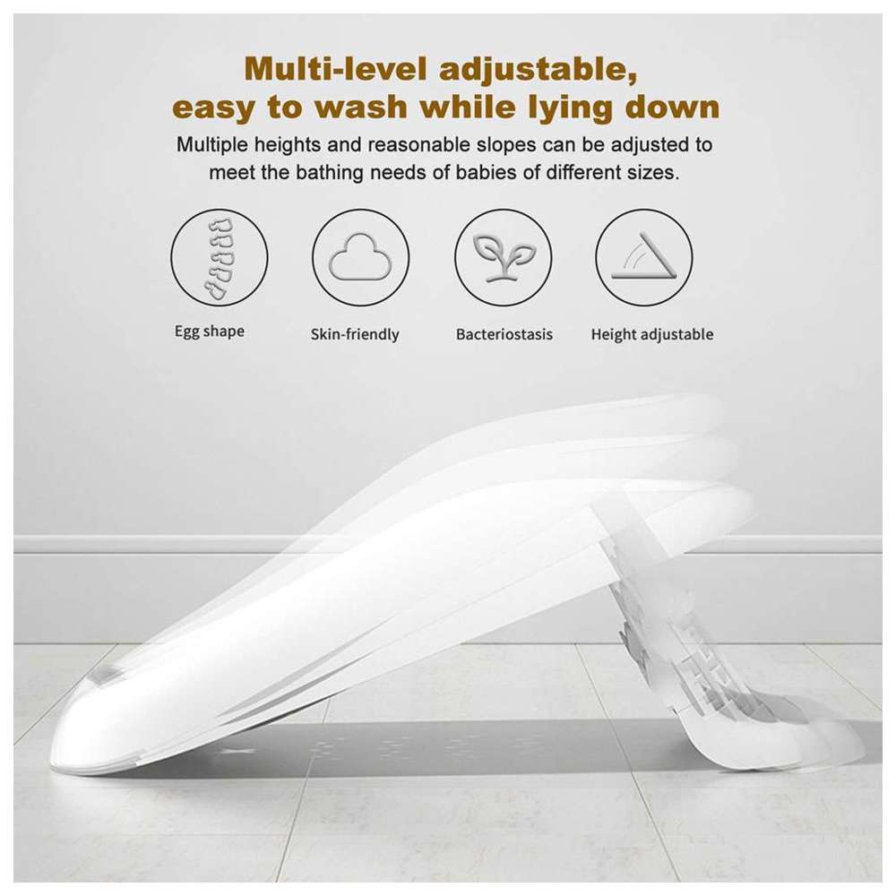 بايبي - مقعد استحمام قابل للطي للأطفال - وردي