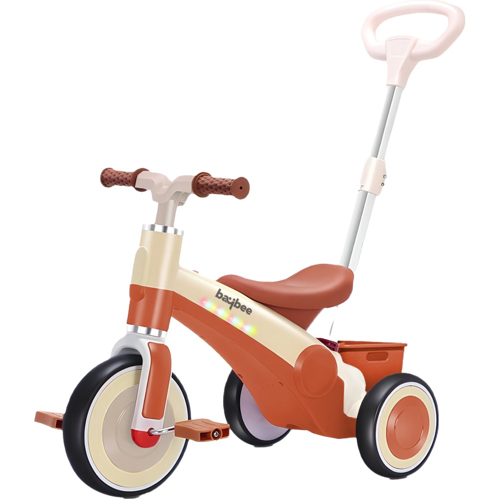 بايبي - دراجة ثلاثية العجلات بيدرو للأطفال ٢ في ١ مع مقبض دفع قابل للتعديل من قِبل الوالدين