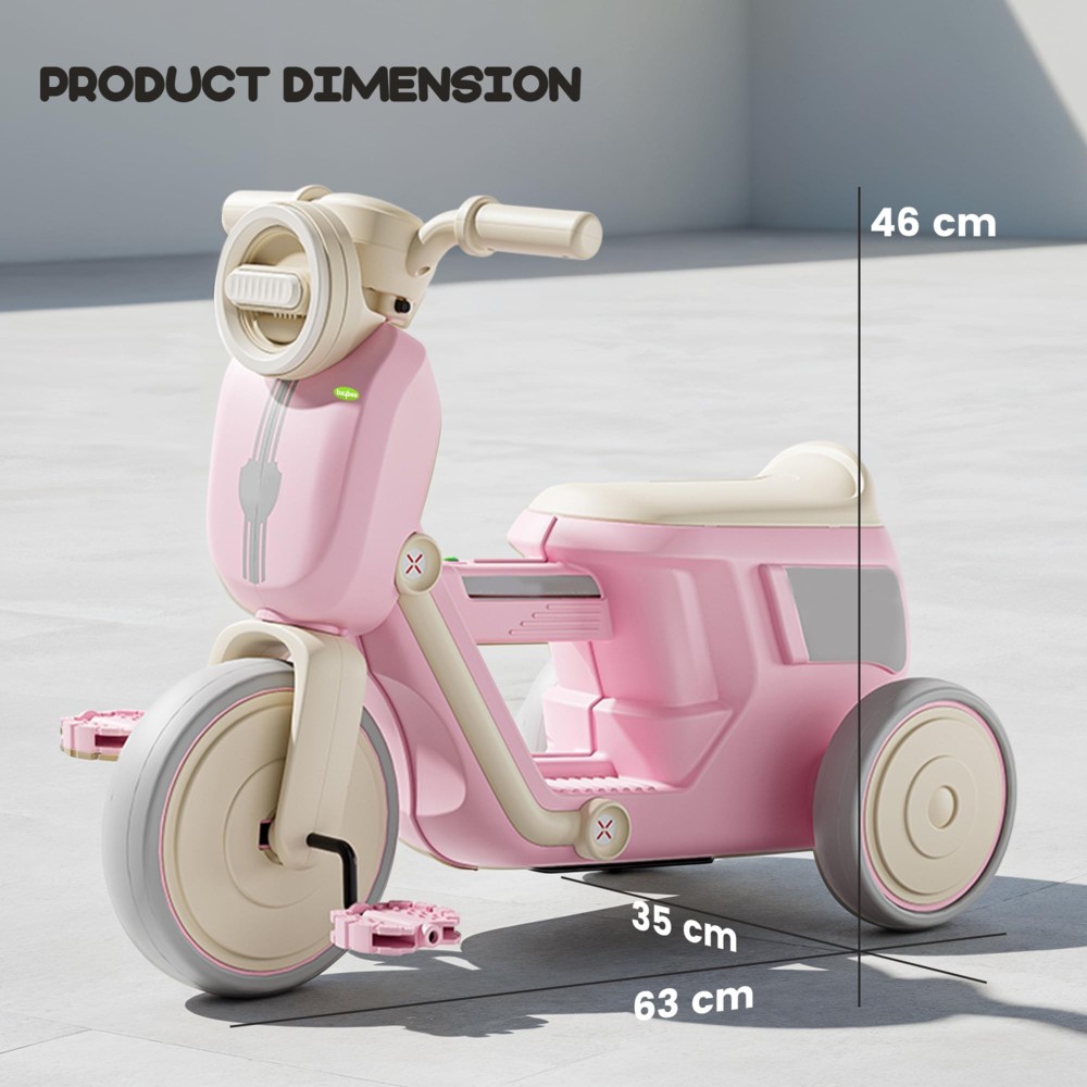 بايبي - دراجة ثلاثية العجلات بيبي ريفونا مع موسيقى