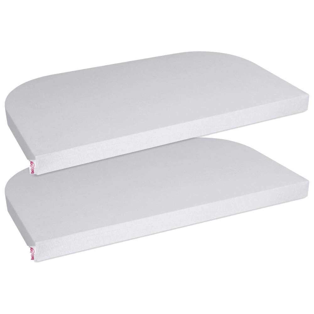 Babybay - Jersey Cover Original - Soft Grey - Pack of 2