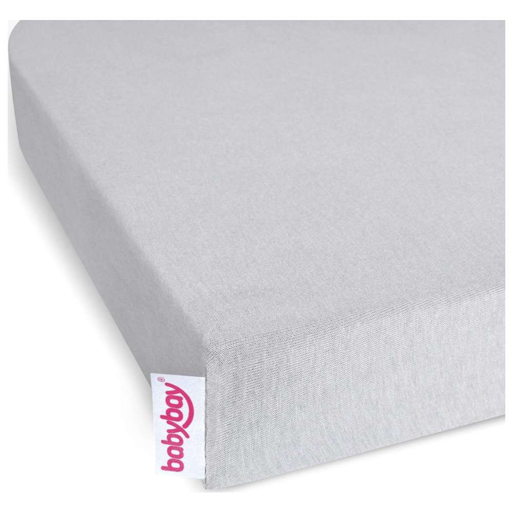 Babybay - Jersey Cover Original - Soft Grey - Pack of 2