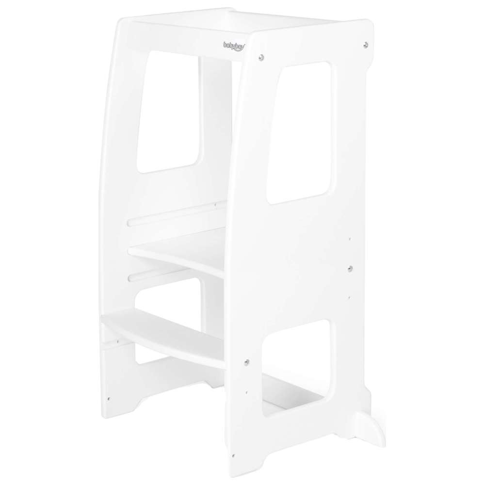 Babybay - Littlefoot Learning Step Stool - White Varnished