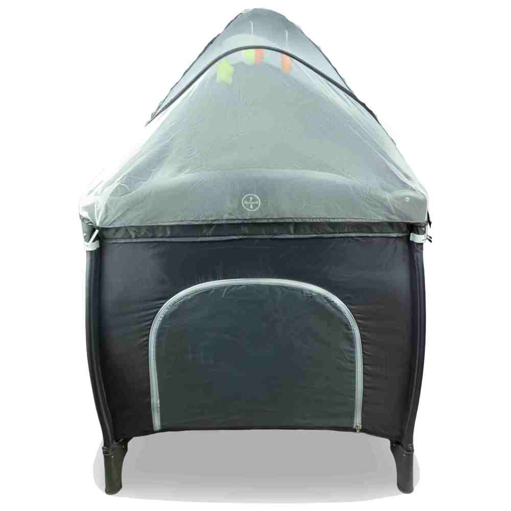 مولودي - ساحة لعب للأطفال مع ألعاب معلقة - رمادي