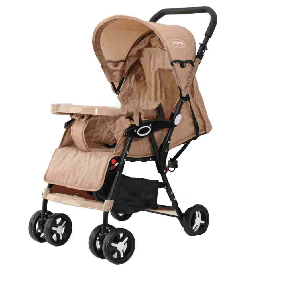 مولودي - عربة أطفال مضغوطة الحجم - كاكي