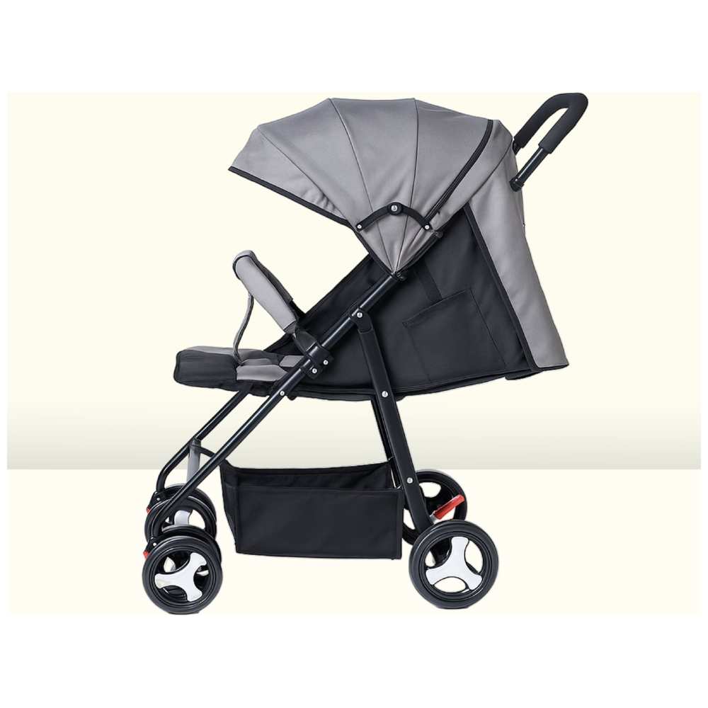 مولودي - عربة أطفال - رمادي