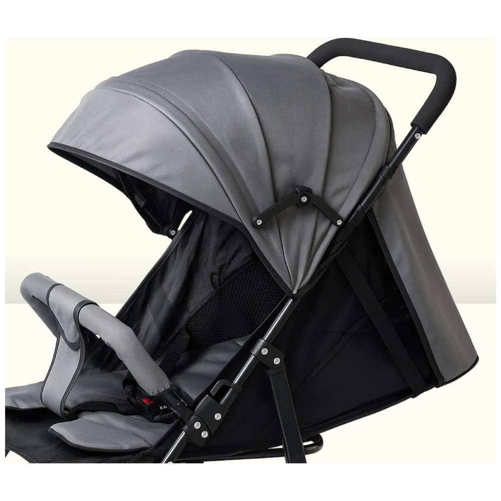 مولودي - عربة أطفال - رمادي