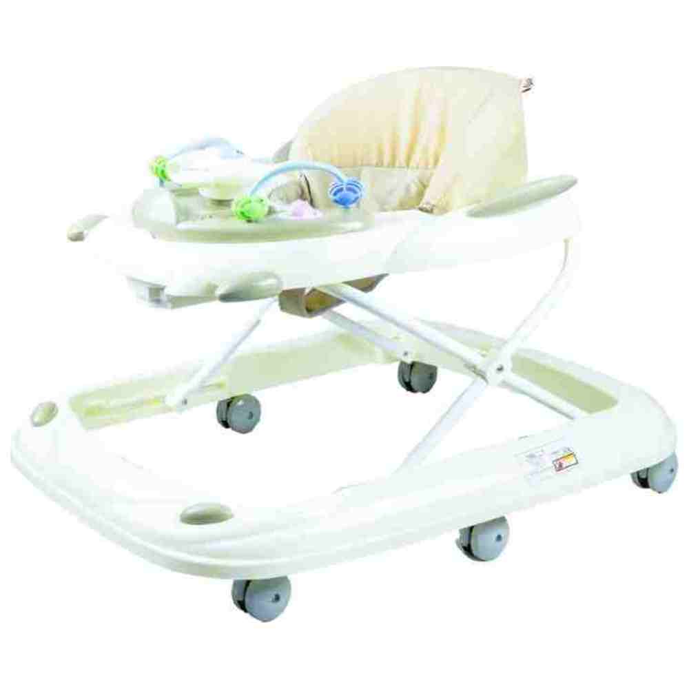 مولودي - مشاية أطفال بقاعدة مانعة للانزلاق - بيج