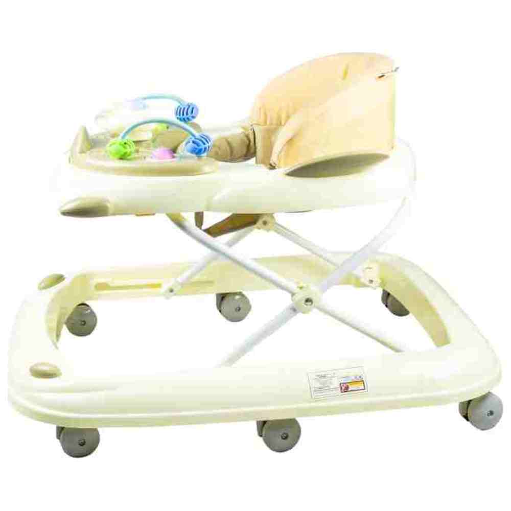 مولودي - مشاية أطفال بقاعدة مانعة للانزلاق - بيج