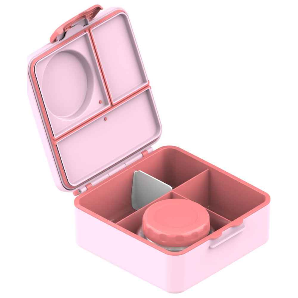 BonBon - Functional 3-4 Compartment Leakproof Lunchbox with Cutlery and Food Jar - Pink Fox